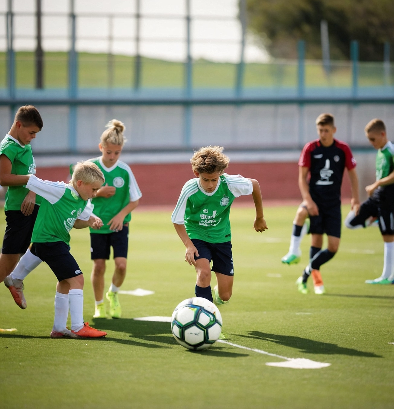 Entrenamiento de fútbol profesional